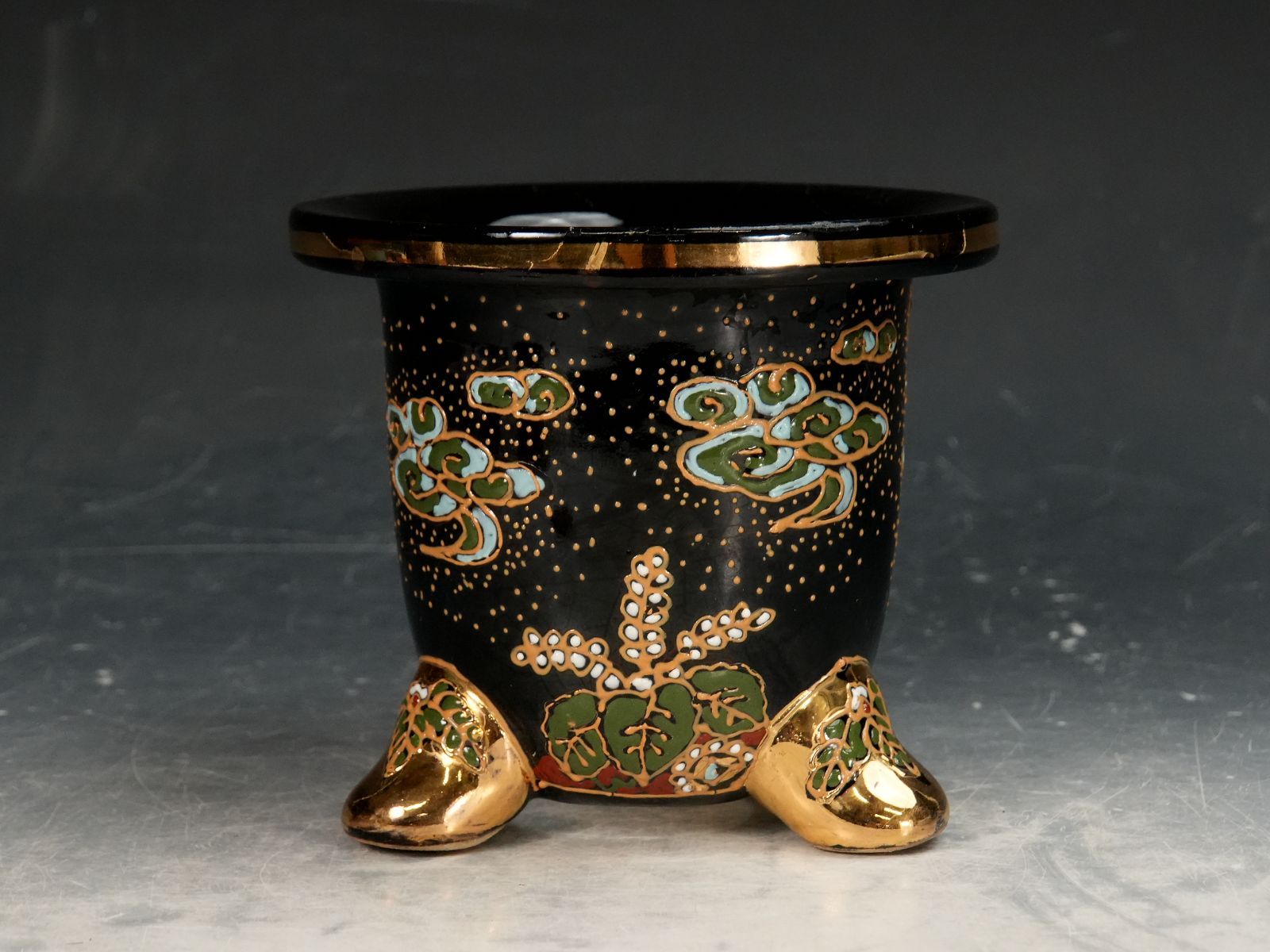 送料無料も! 石井盆栽 鳳凰図 蘭鉢 盆栽鉢 万年青鉢 オモト 植木鉢ｐ-154 【爆売り！】