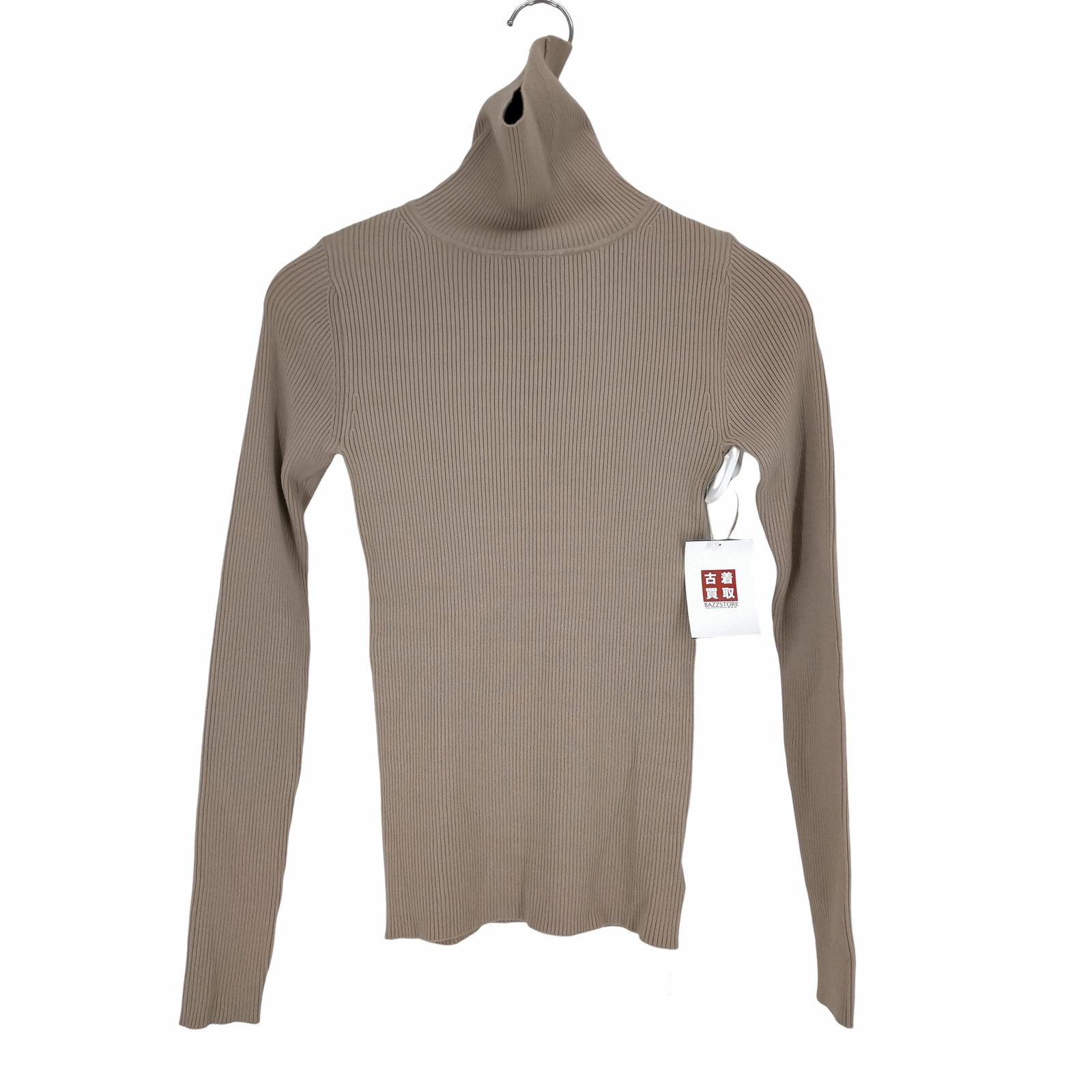 anuans カシミヤブレンドフィットリブニットプルオーバー カシミヤ