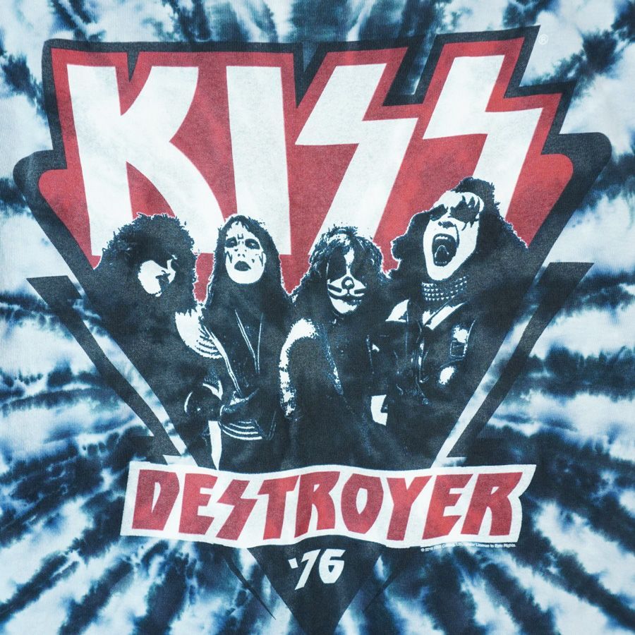 KISS キッス LIQUID BLUE バンドT Tシャツ Amazon.com: Liquid Blue Men's Kiss Destroyer Short Sleeve T