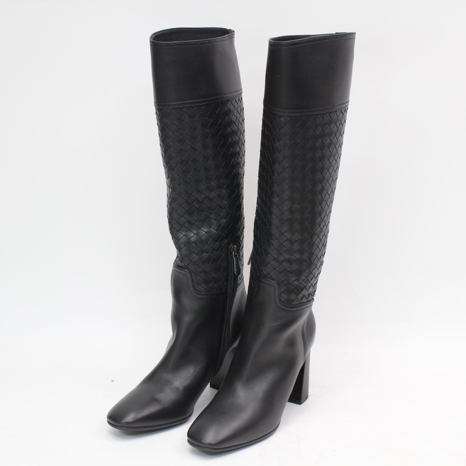 ボッテガヴェネタ　黒　ブーツ　36 1/2 BOTTEGA VENETA(ボッテガヴェネタ) ニーハイブーツ ブラック