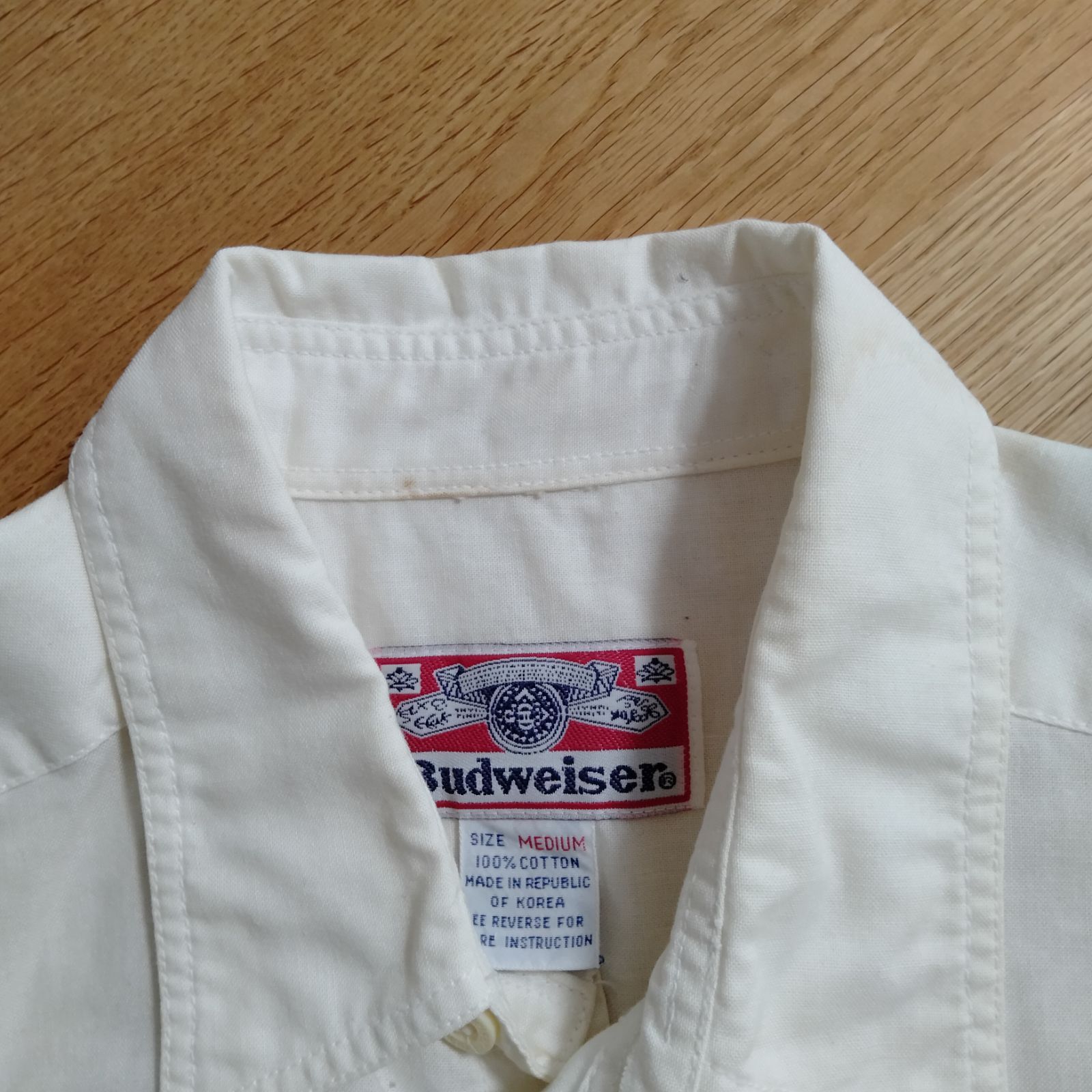 90s HONDAコレクション　ビンテージ半袖シャツ　刺繍ロゴ　ホワイト 新品 HONDA 刺繍ロゴ Tシャツ ホワイト - メルカリ