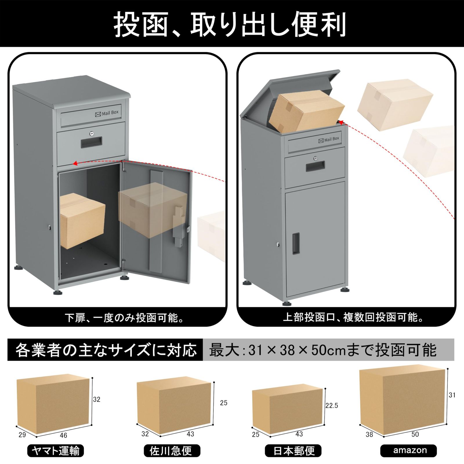 盗難防止 郵便受け