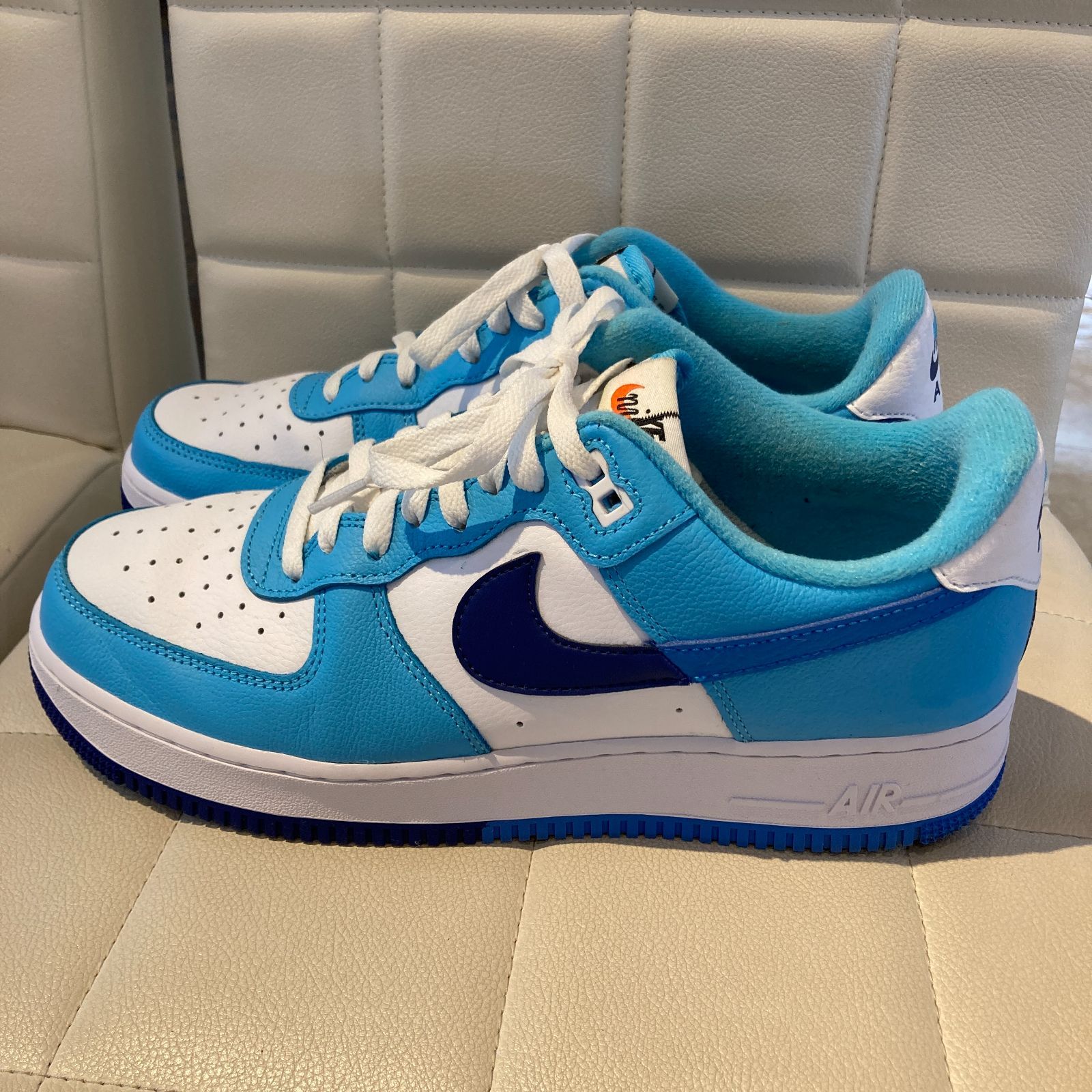 NIKEエアフォース1ロー スプリットライドフフォトブルー27.5 Nike Air Force 1 Low Split 