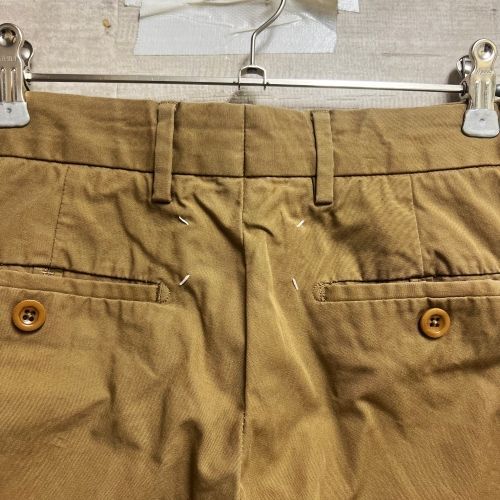 メゾンマルジェラ　チノトラウザーワイドパンツ　21AW ベージュ サイズ48 Maison Margiela メゾンマルジェラ 21SS オックスフォード