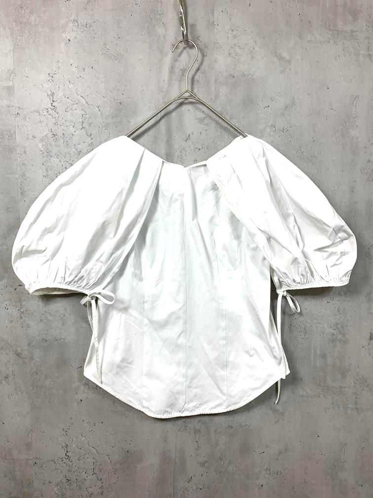 CLANE クラネ 定価24200円 14122-4332 BALOON SLEEVE TOPS シャツ size2|白 ◆◎レディース