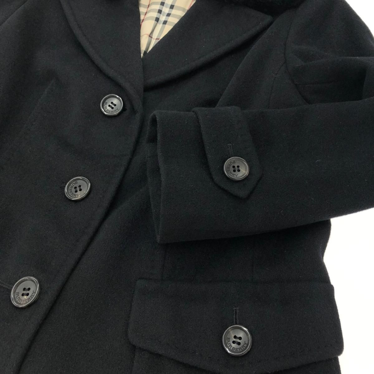 BURBERRY バーバリーロンドン チェスターハーフコート ブラック