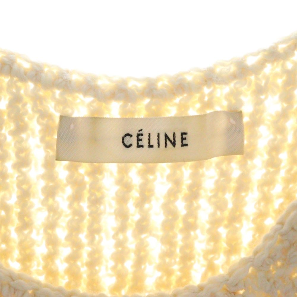 CELINE (セリーヌ) フィービー期 ウール フリンジ ノースリーブ ニット