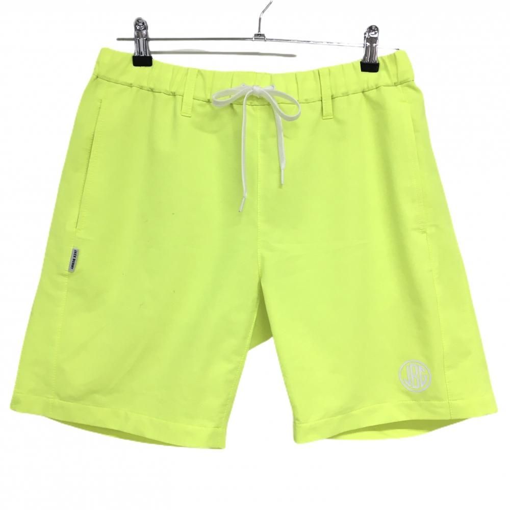 【新品、未使用】ジャックバニー　ハーフパンツ　メンズ　サイズ：５（Ｌ） ジャックバニー ハーフパンツ 蛍光イエロー 織生地 メンズ 5(L