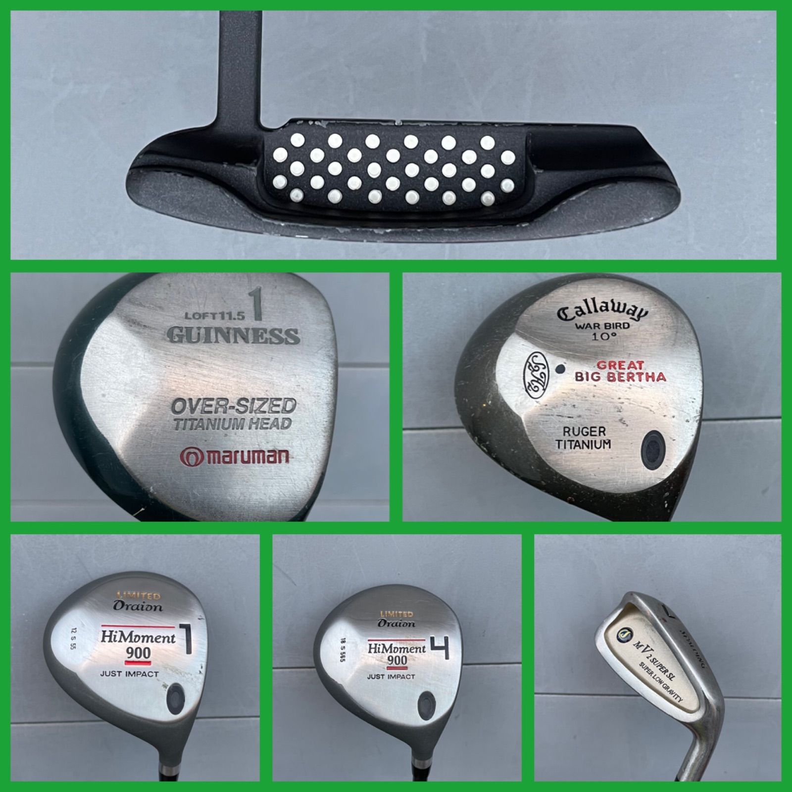 ドライバー(Callaway)／パター(PING:1本) 3本セット ドライバー(Callaway)／パター(PING:1本) 3本セット ドライバー