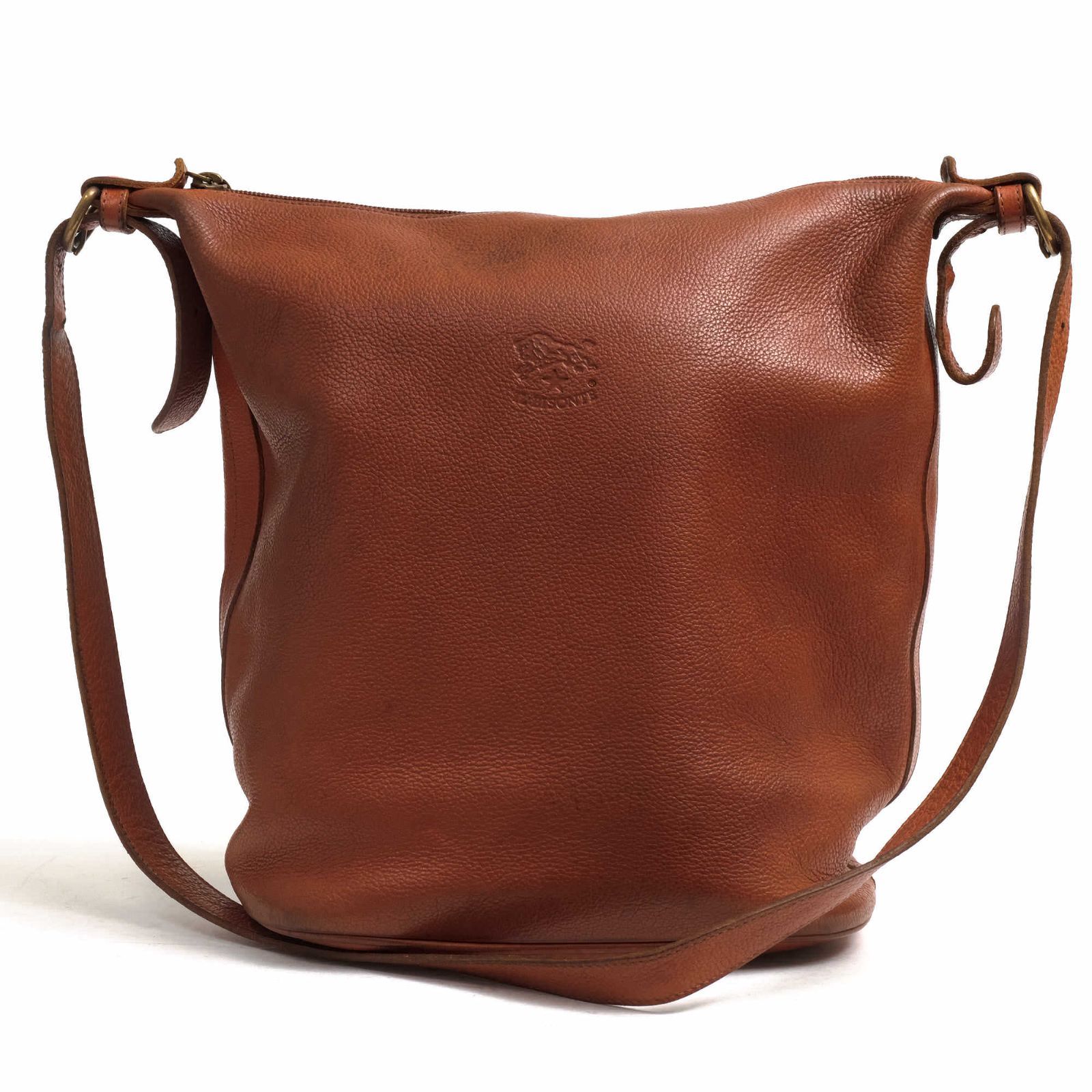 イルビゾンテ／IL BISONTE バッグ ショルダーバッグ 鞄 レディース 女性 女性用レザー 革 本革 ブラウン 茶 410067 バケツ型 -  メルカリ