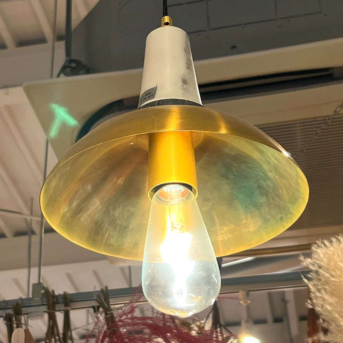 ゴールド真鍮 ペンダントライト インド製　天井照明　間接照明 ゴールド真鍮 ペンダントライト インド製 天井照明 間接照明