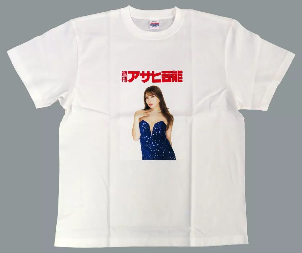 Tシャツ 森咲智美 表紙美女Tシャツ ホワイト Lサイズ 週刊アサヒ芸能 2025年10月24日号 応募者全員サービス