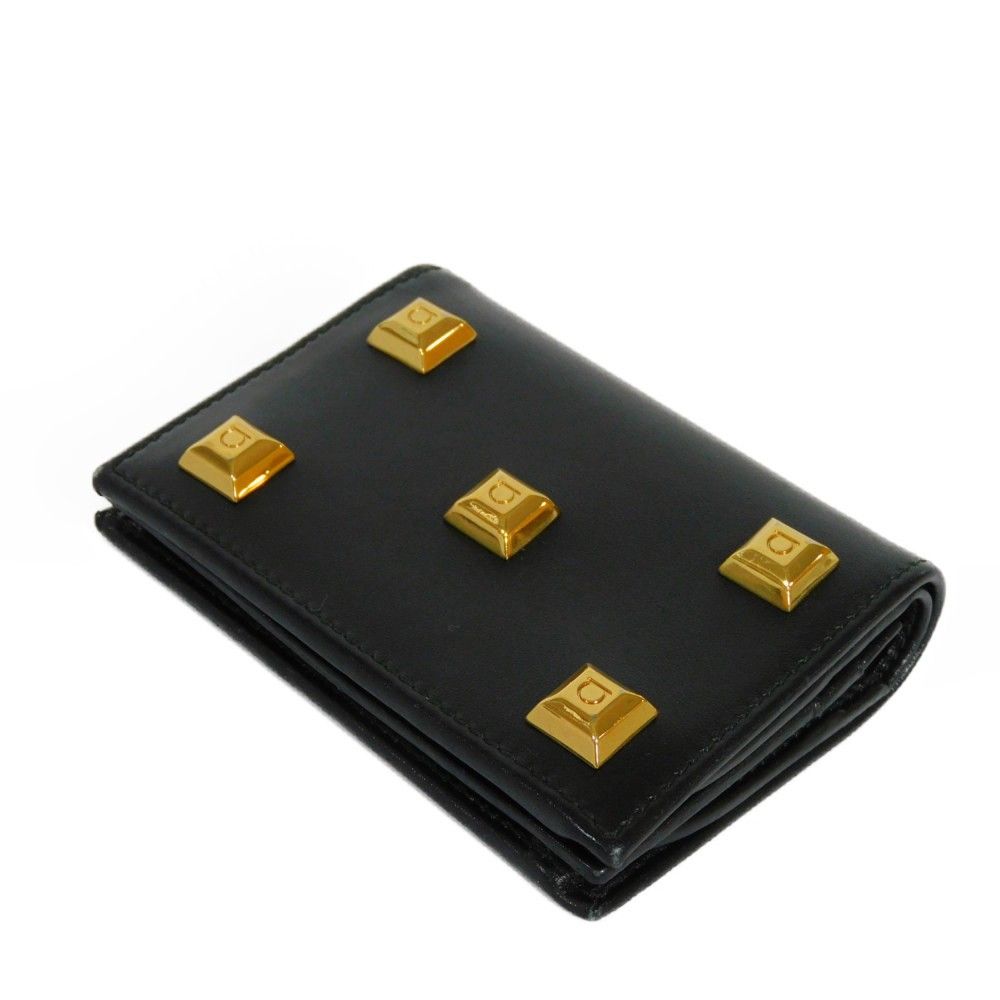 Salvatore Ferragamo ガンチーニ スタッズ 二つ折り財布 Salvatore Ferragamo フェラガモ FERRAGAMO 財布 二つ折り財布