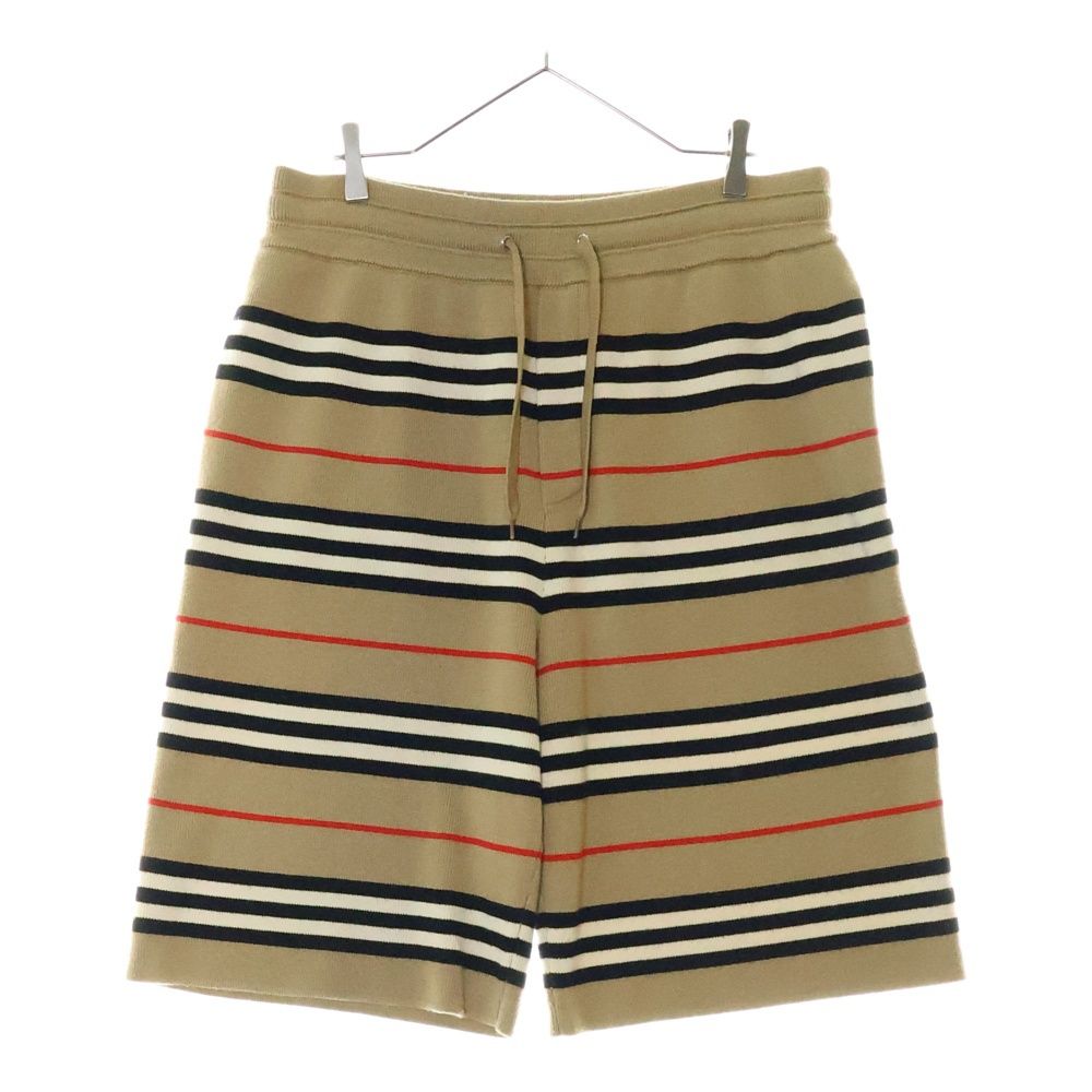 BURBERRY (バーバリー) ケントン ストライプ ニット ショーツ