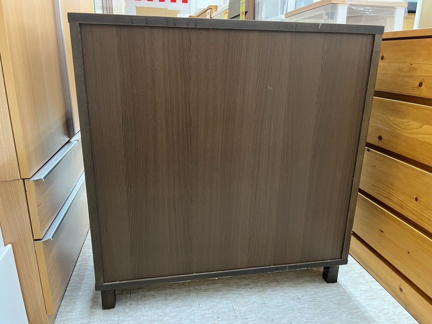 無印　チェスト　4段　80cm タモ 無印良品 4段チェスト 幅80 タモ材 - メルカリ