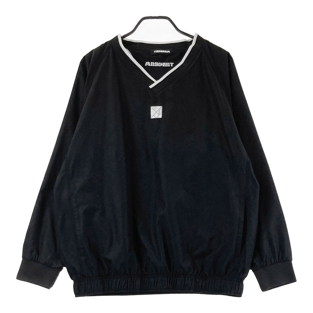サイズ：M TANGRAM　タングラム  Vネック 裏メッシュ 長袖ブルゾン  ブラック系 [240101480507] ゴルフウェア メンズ ストスト サイズ：M TANGRAM タングラム Vネック 裏メッシュ 長袖ブルゾン