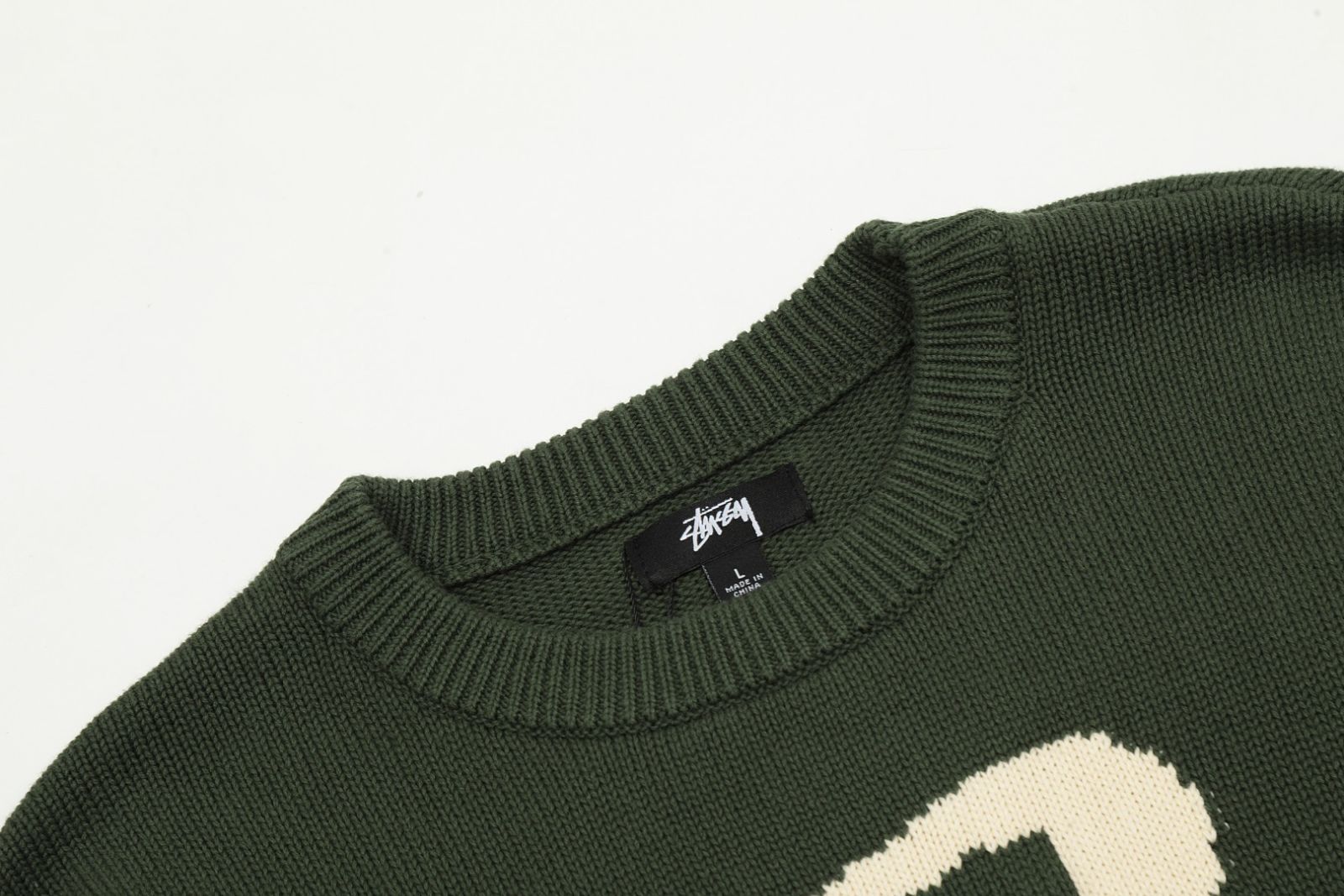 STUSSY CURLY S SWEATER GREEN ニット ユニセックスセーター - メルカリ