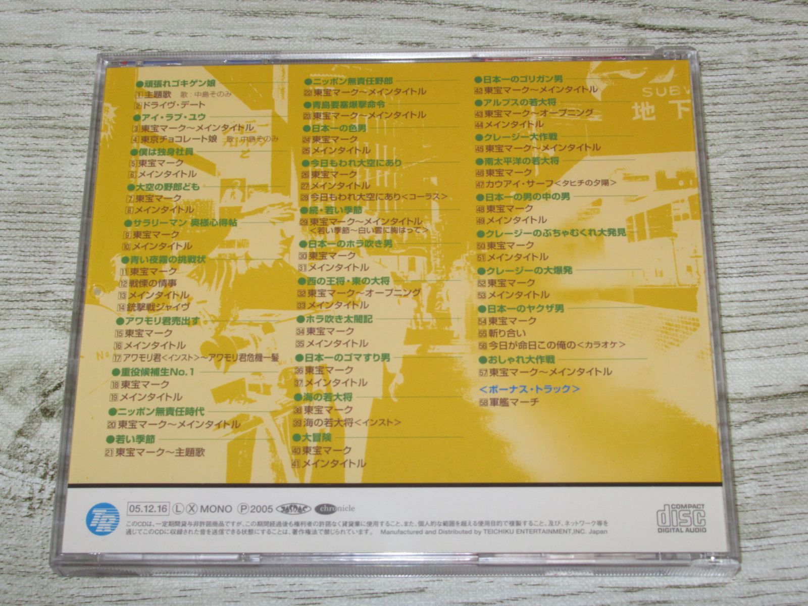 日本一のサントラ大作戦 古澤憲吾 ミュージック・アンソロジー