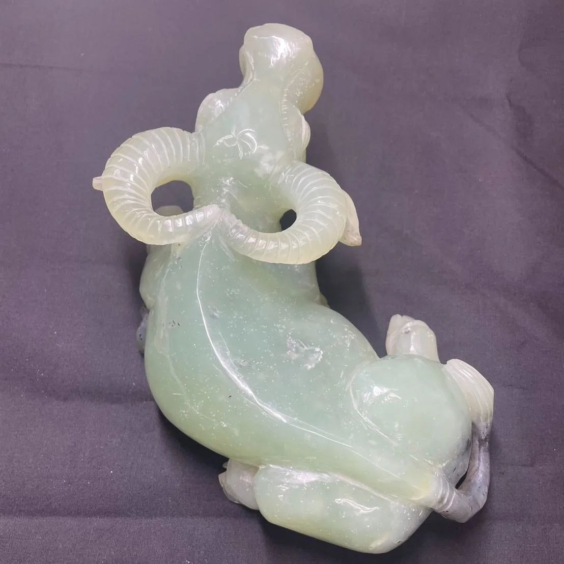 牛の置物ヴィンテージ昭和昔置き物牛縁起ゲン担ぎ福紀元中国石