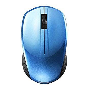 【中古】(未使用･未開封品)　バッファロー 無線(2.4GHz) BlueLEDマウス 3ボタン ブルー BSMBW100BL wyeba8q