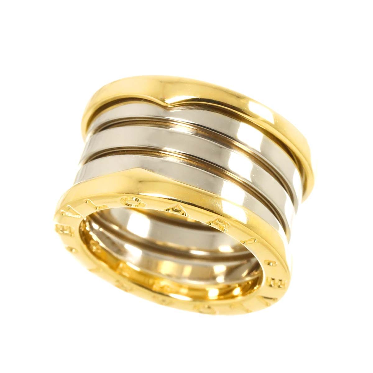 ブルガリ BVLGARI ビーゼロワン 4バンド #49 リング K18 YG WG