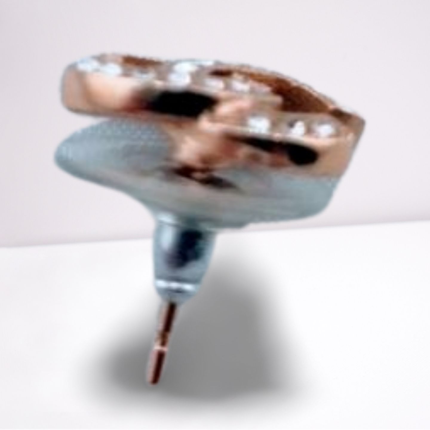 CHANEL シャネル GP×ラインストーン ココマーク F18V ピアス