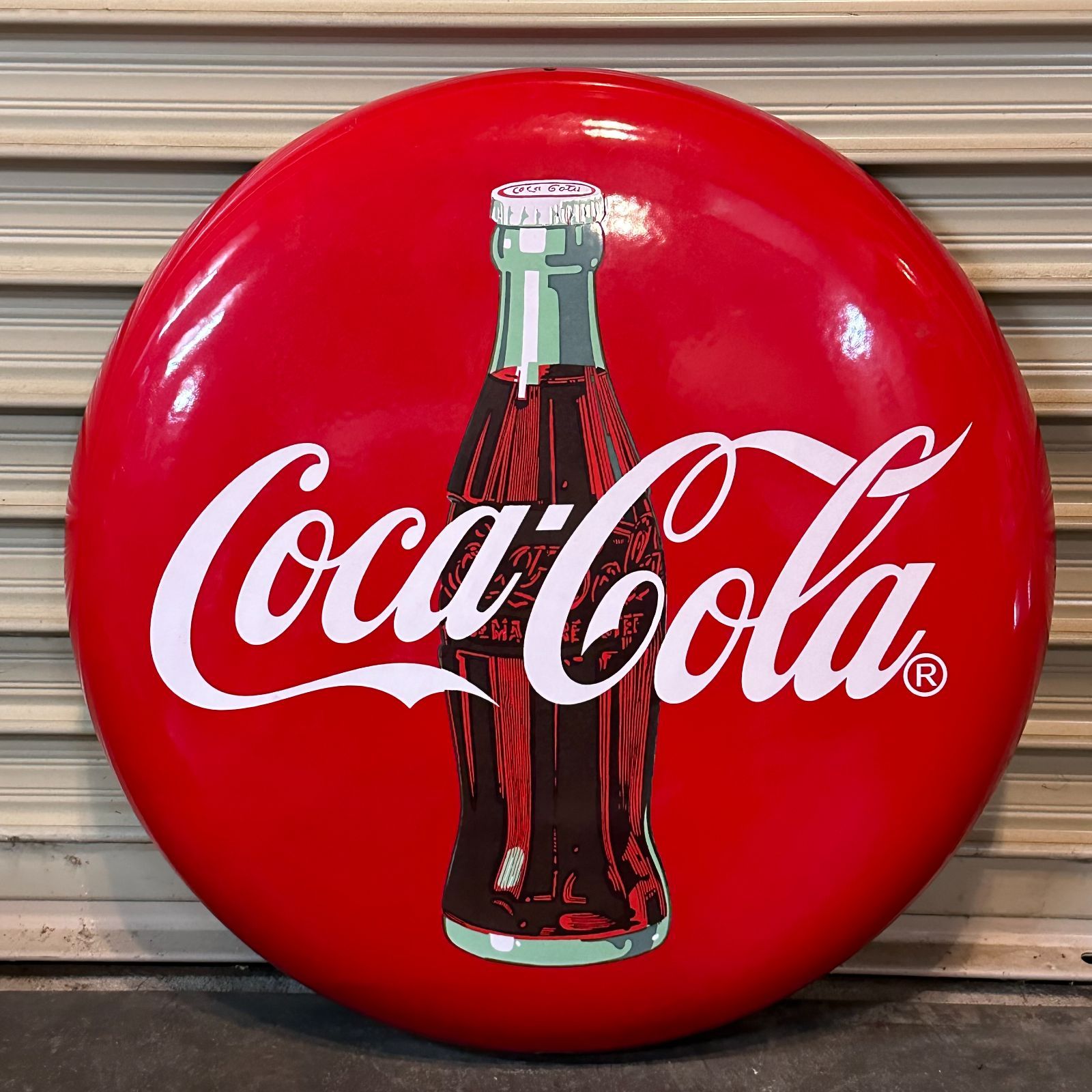 購入 Coca Cola Button Signboard コカ・コーラ丸型看板 C3 購入 Coca Cola Button Signboard コカ・コーラ丸型看板 C3