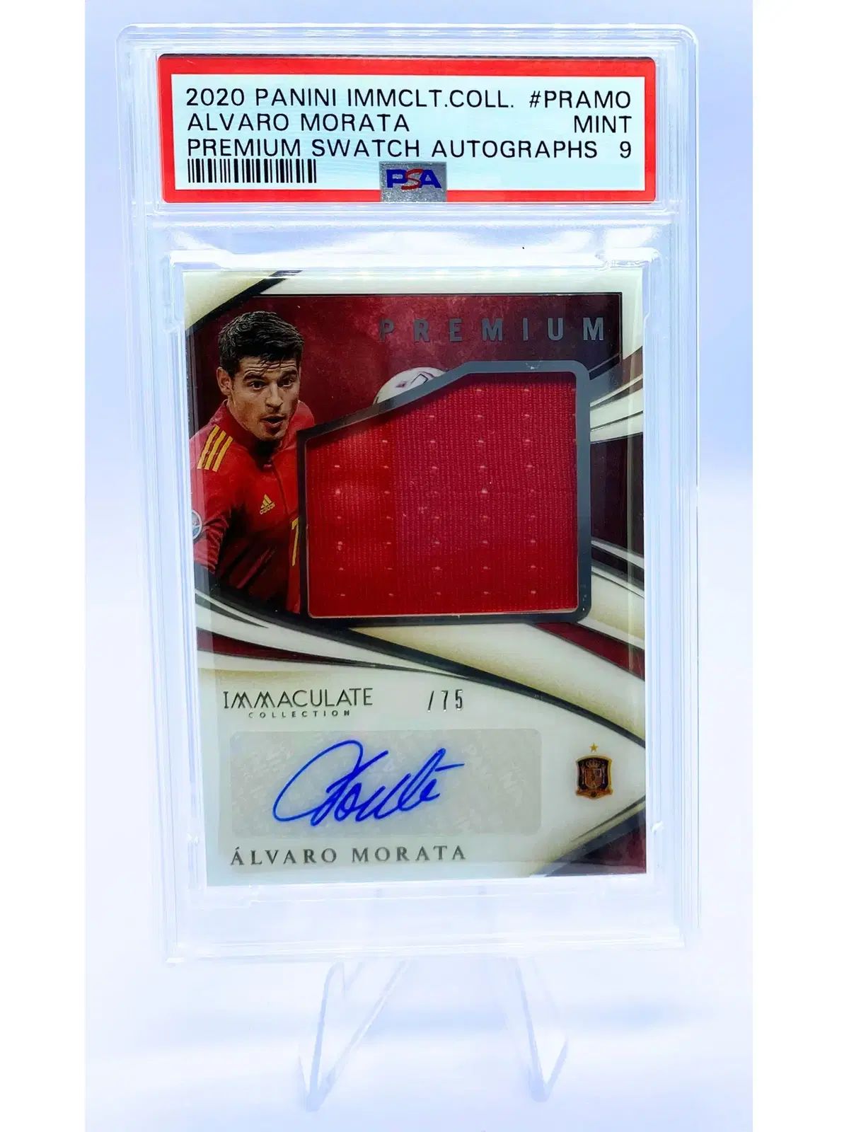 アルバロ モラタ ジャージ オート 75 PSA9 スペイン ルマドリード