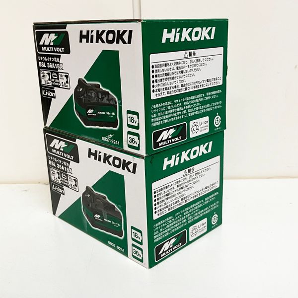 ハイコーキ 【未使用品】HiKOKI/ハイコーキ ２個組 リチウムイオン電池 BSL36A18X 第2世代マルチボルト蓄電池 バッテリー 36V  18V 0037-9241 ※No.1※ BSL36A18X - メルカリ