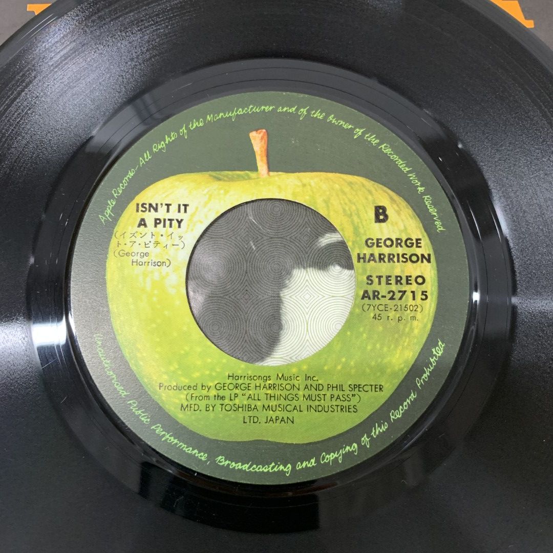 ○01)【同梱不可】ジョージ・ハリスン/マイ・スウィート・ロード/George Harrison/My Sweet  Lord/AR-2715/EPレコード/7インチ/A - メルカリ