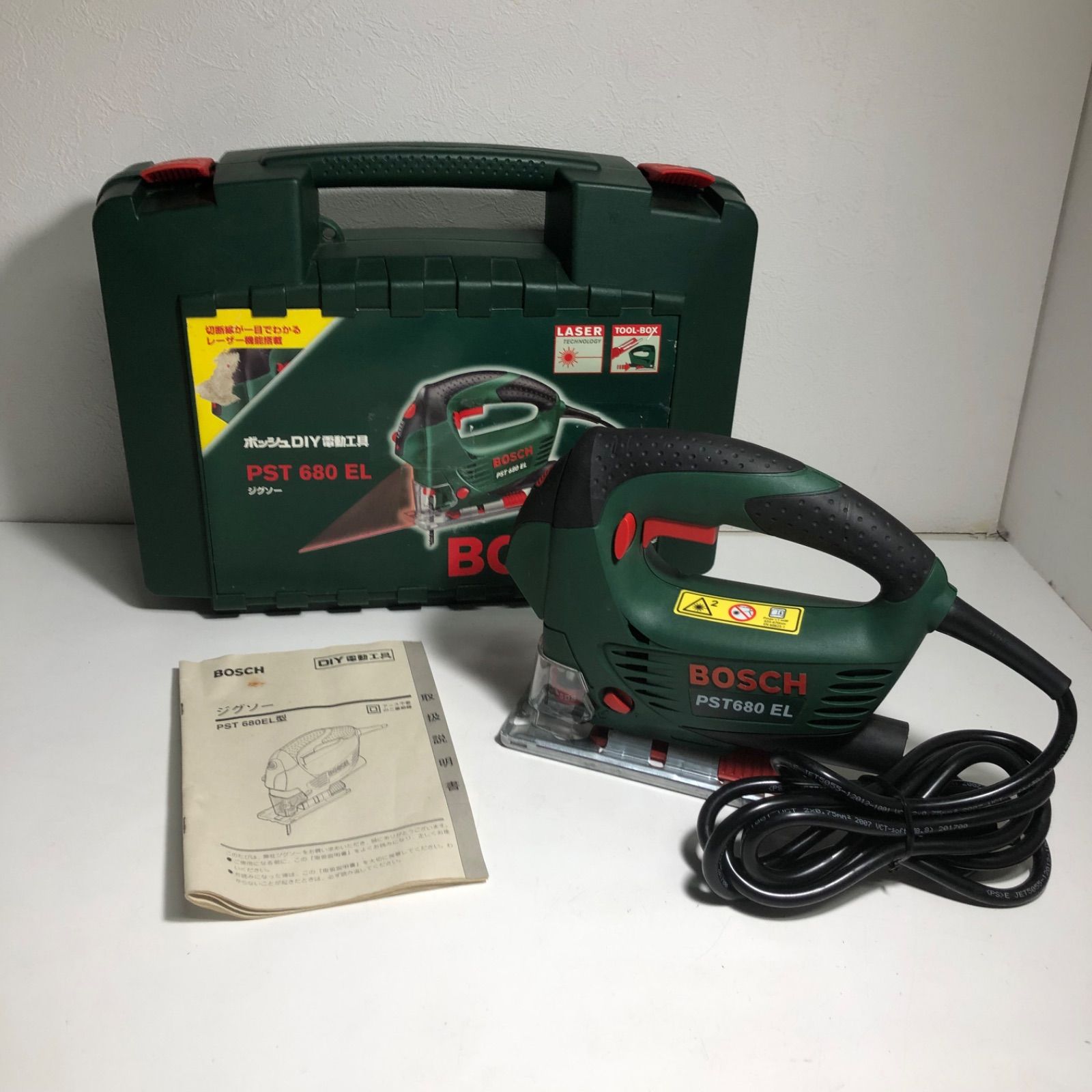 【 美品 】 BOSCH ジグソー PST680 EL レーザー 【 付属品あり 】 BOSCH PST680EL 電動ジグソー - THING MAKING UNLIMITED