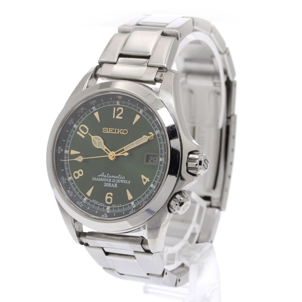 廃盤 SEIKO アルピニスト 6R15 SARB017 セイコー メカニカル アルピニスト SARB017 グリーン文字盤 6R15
