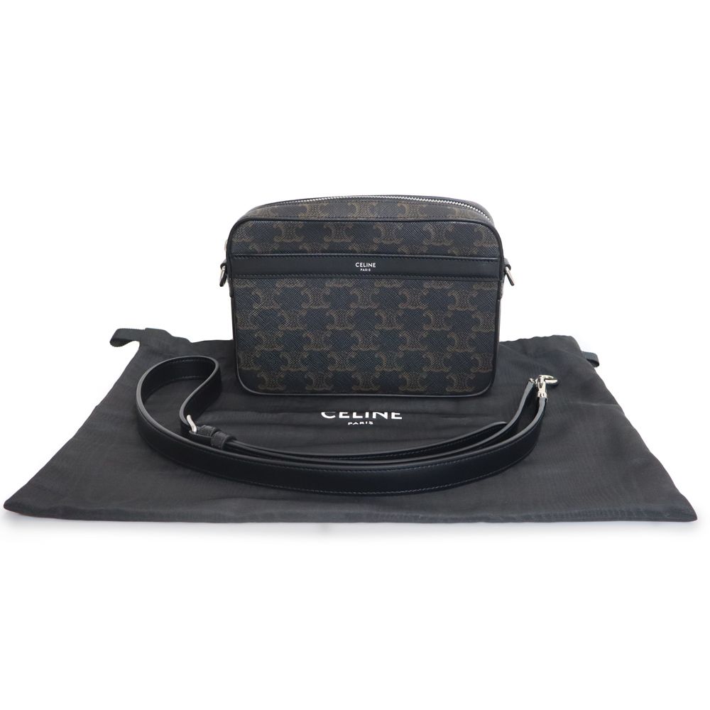 CELINE ブラックトリオンフ メッセンジャーバッグ CELINE スモール メッセンジャー / トリオンフ (CELINE