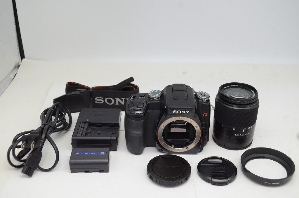 SONY ソニー α100 DSLR-A100K ズームレンズキット DT 18-70mm F3.5-5.6 デジタル一眼レフカメラ 250927am