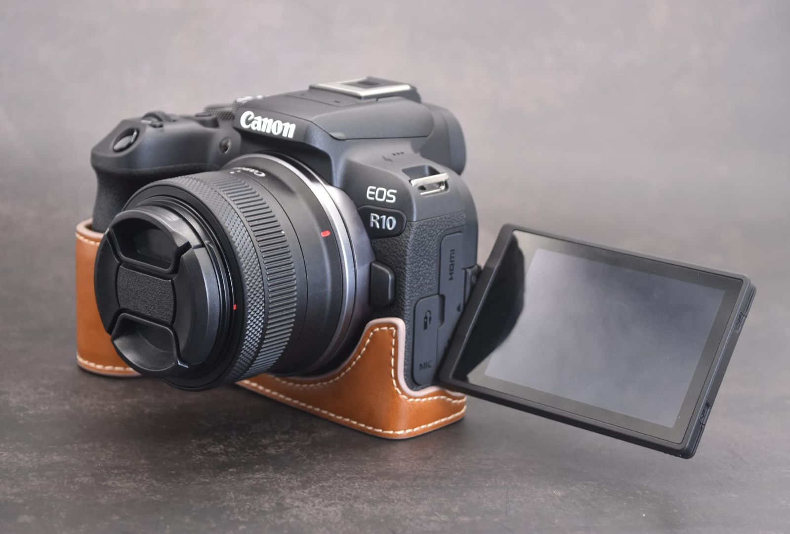 Canon EOS R10 ボディ　ケース付き TP Original Canon EOS R10 用 ボディーハーフケース ブラック