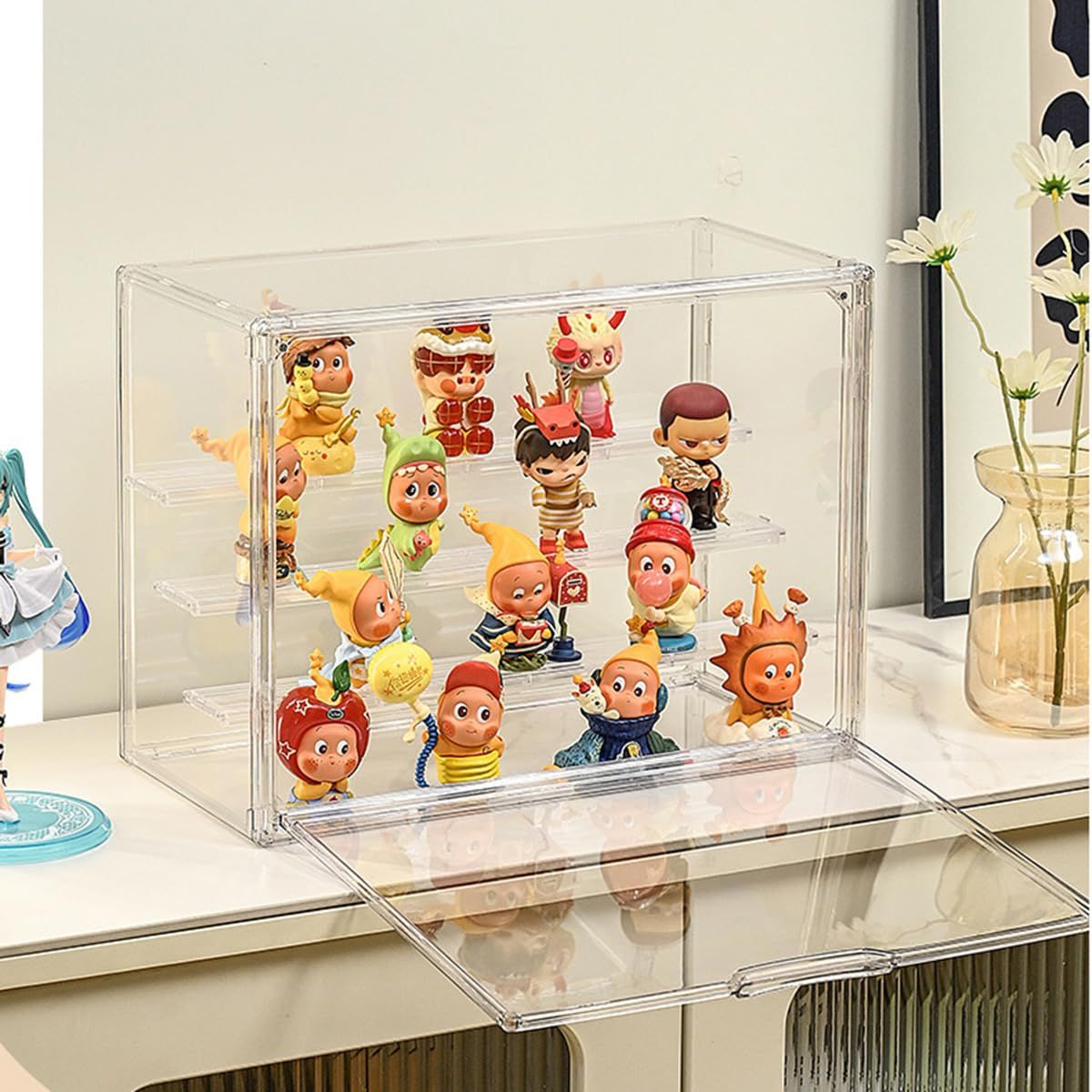 新品 フィギュアケース 透明展示箱 4層ディスプレイボックス 36×18 
