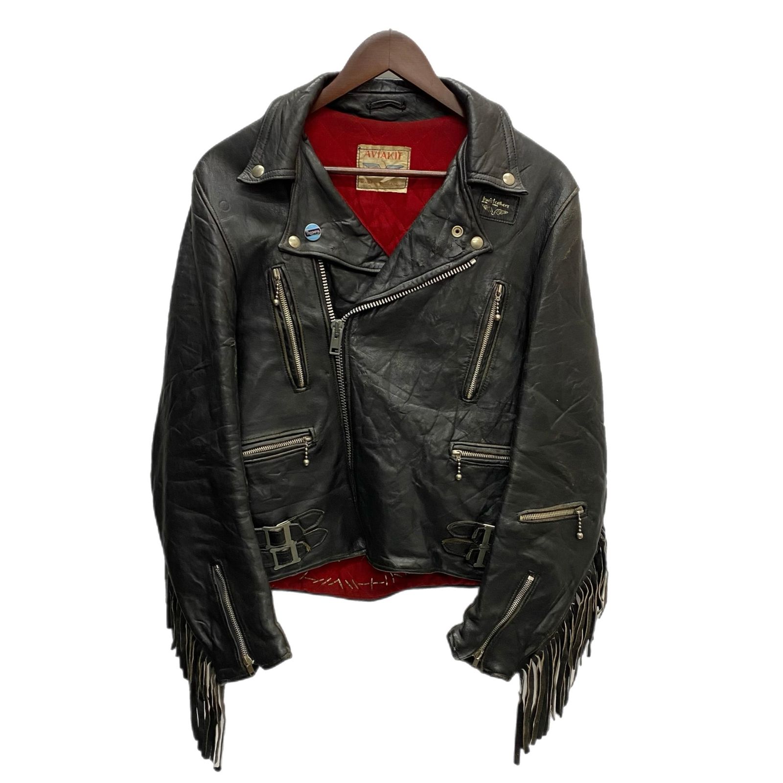 ルイスレザー ライトニング 36 青羽タグ ヴィンテージ ルイス