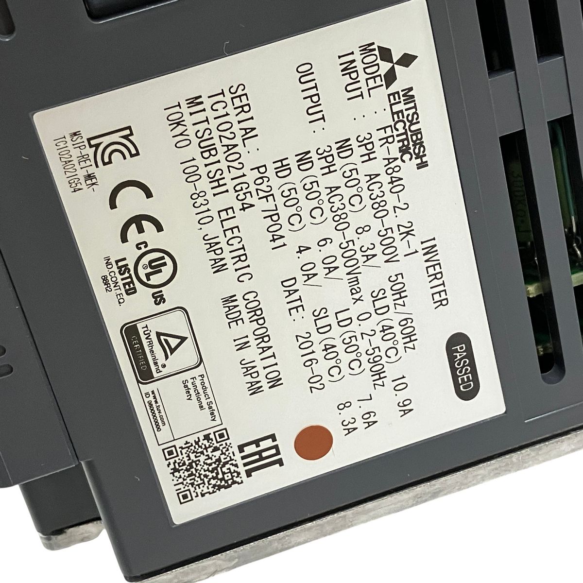 FR-A840-2.2K-1 インバータ