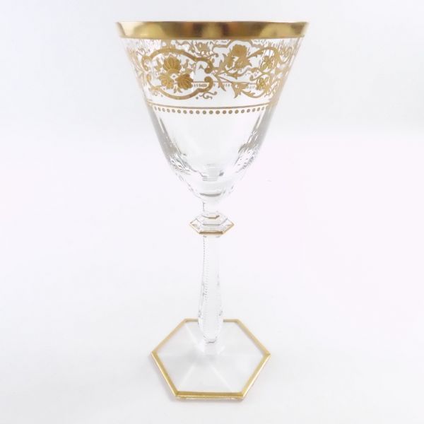 Baccarat バカラ リヴォリ ワイングラス 1客 高さ21cm 金彩 SC4927T
