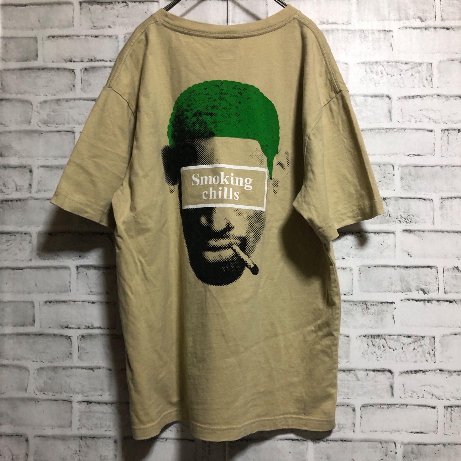 FR2⭐️ロッドマン Tシャツ L ベージュ Smoking Cills - メルカリ