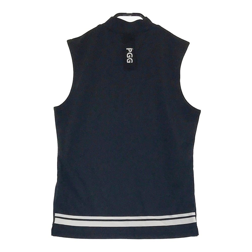 サイズ：0 PEARLY GATES パーリーゲイツ  ハイネック ノースリーブTシャツ  ネイビー系 [240101382331] ゴルフウェア レディース ストスト サイズ：0 PGG PEARLY GATES パーリーゲイツ ハイネック