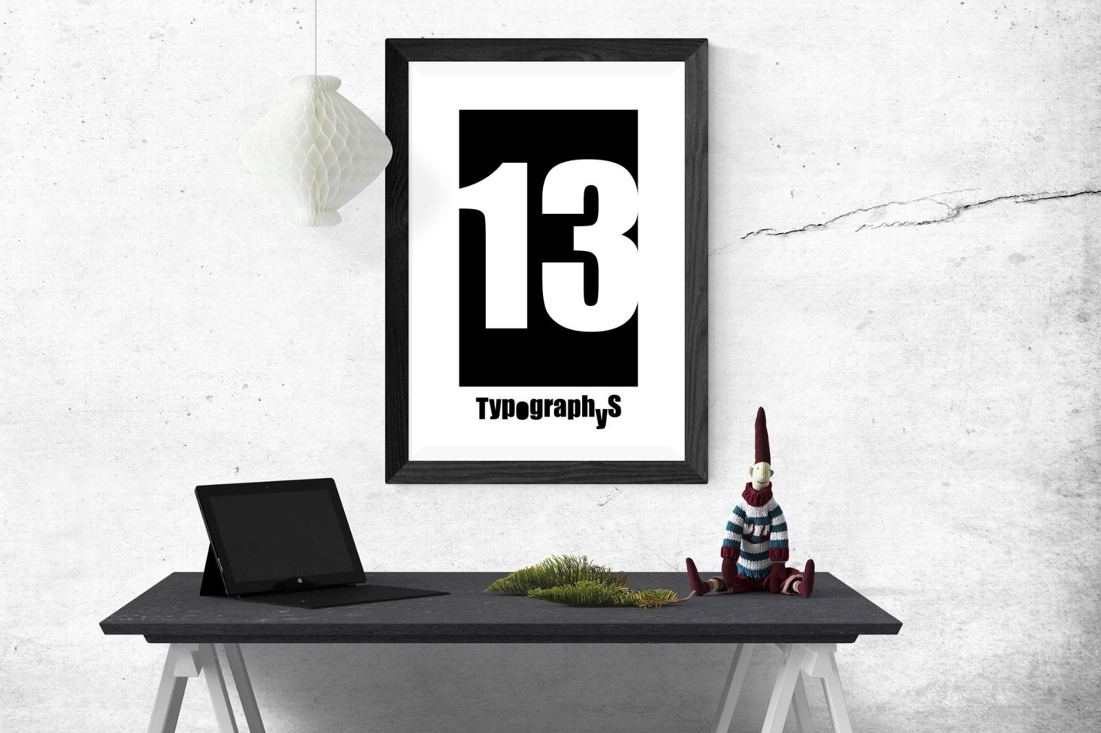 【A2】TYPOGRAPHYS アートポスター（A2サイズ）13BK