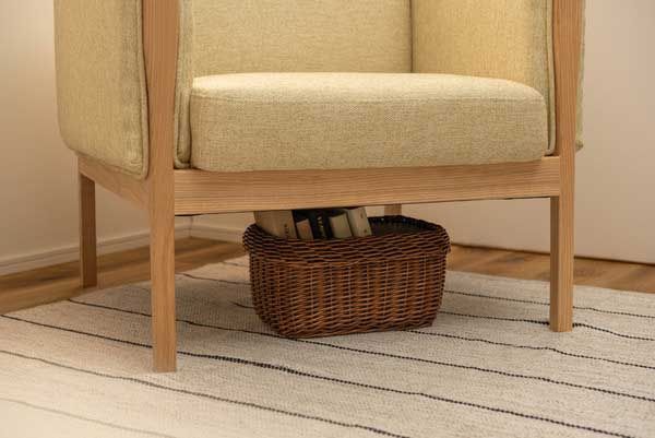 ウェーデ１人掛けソファ ウィービングベルト