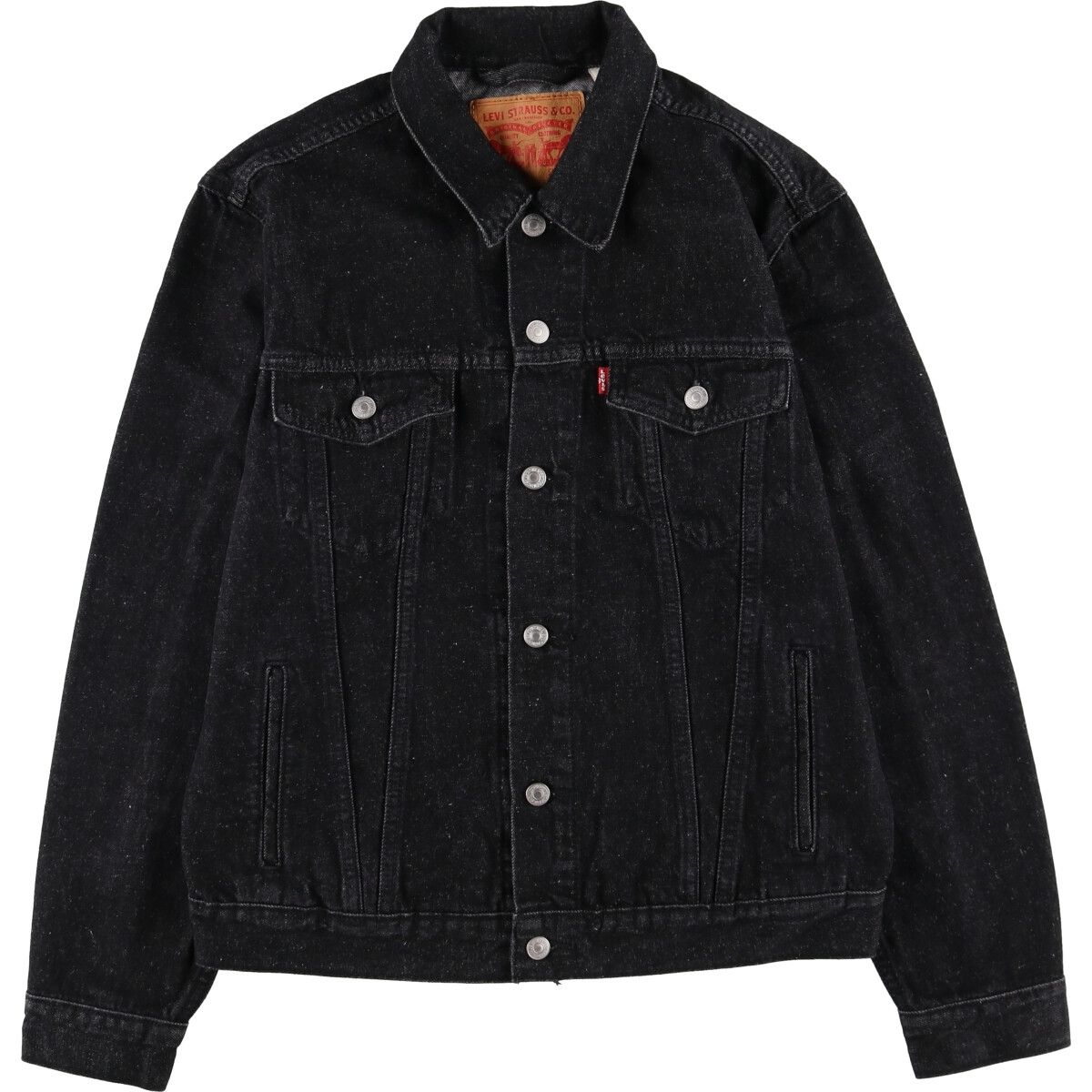 古着 リーバイス Levi's ブラック デニムジャケット Gジャン メンズM相当/eaa513620