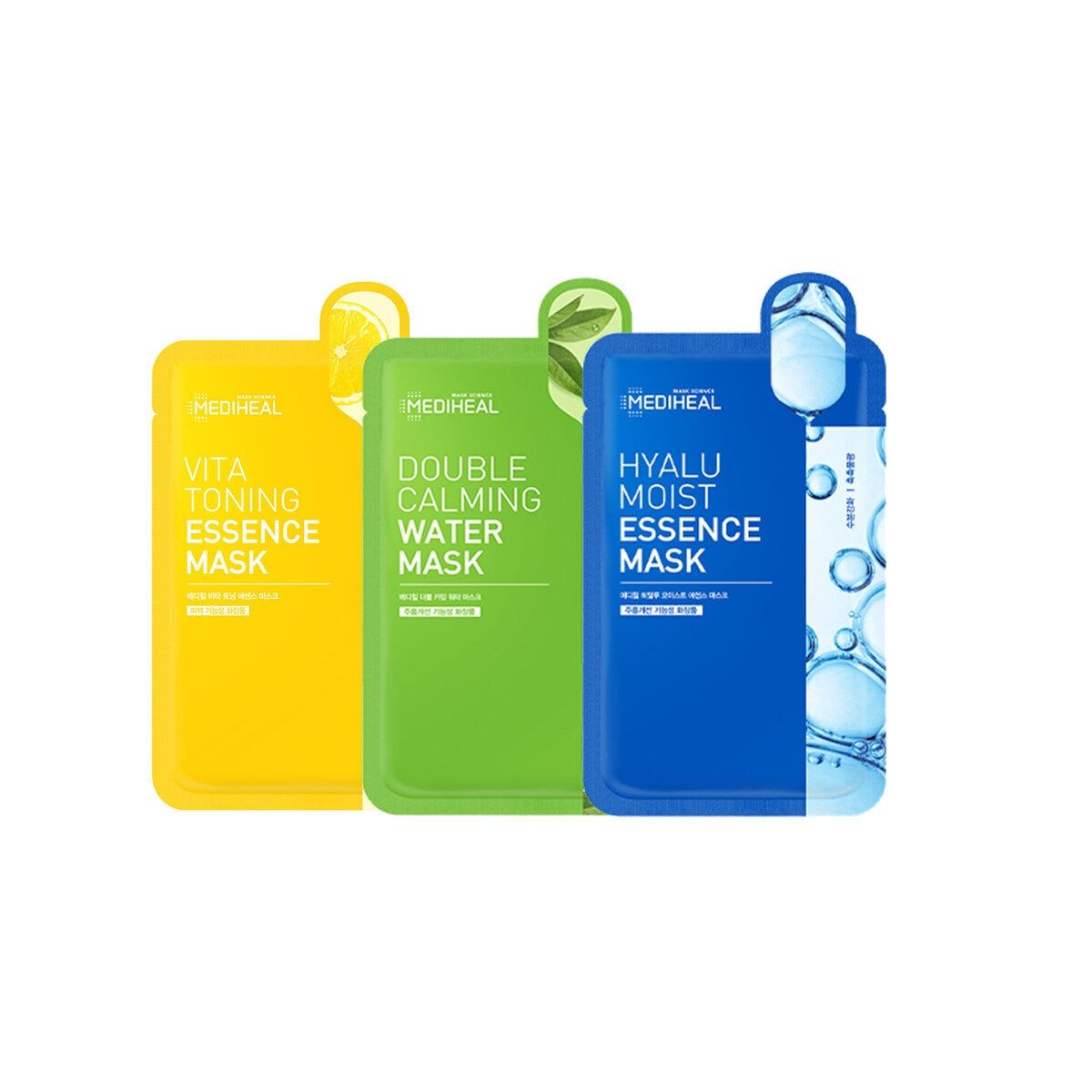 MEDIHEAL (メディヒール) エッセンスマスクセット 12枚入 x 3種類 ct63744  mof