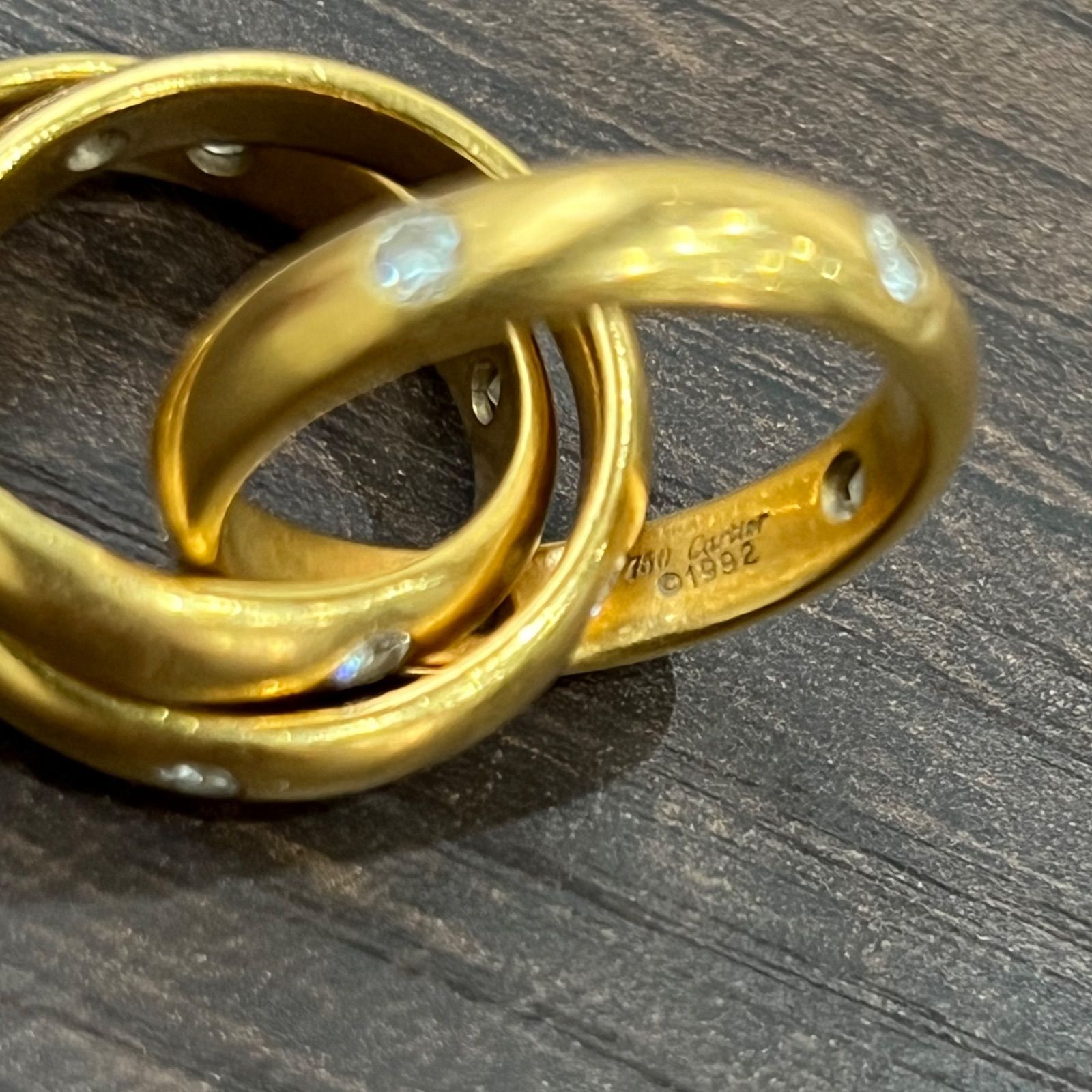 Cartier 750ゴールド 3連リング ✨Cartier✨❤️カルティエ750 3連トリニティリング size53 #13