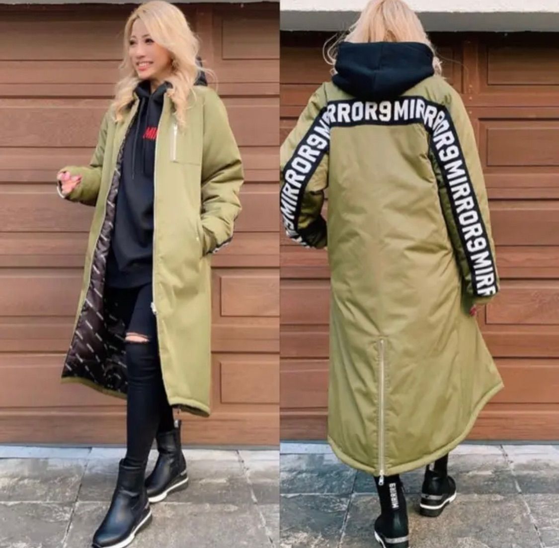 MIRROR9 Reversible long coat 新品未開封 - メルカリ