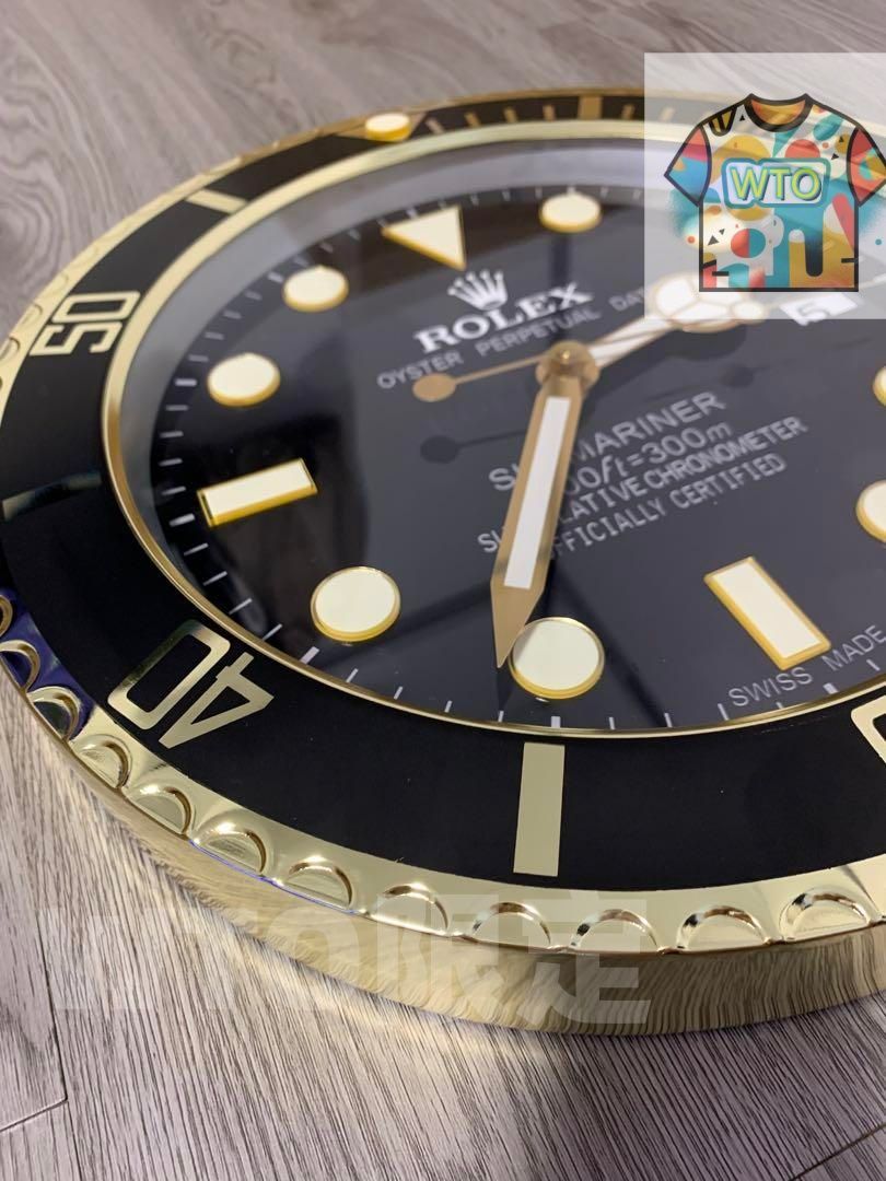 サブマリーナ　ブラック掛け時計　非売品 ROLEX 壁掛け時計 サブマリーナ-WTO輸入1-MR07 - メルカリ