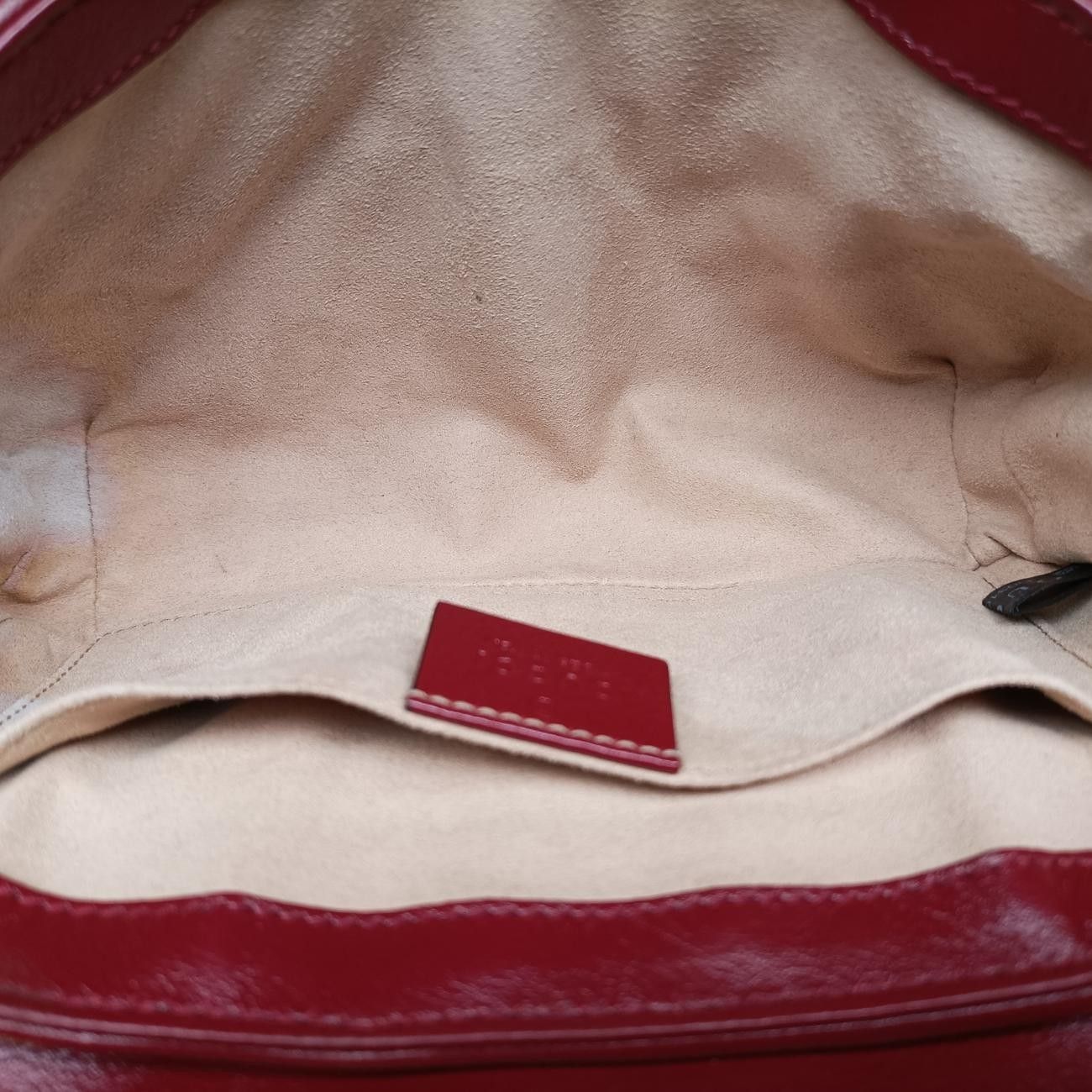 グッチGucciGGマーモントベージュ×レッド×マルチカラーキャンバス×レザー446744D031692815