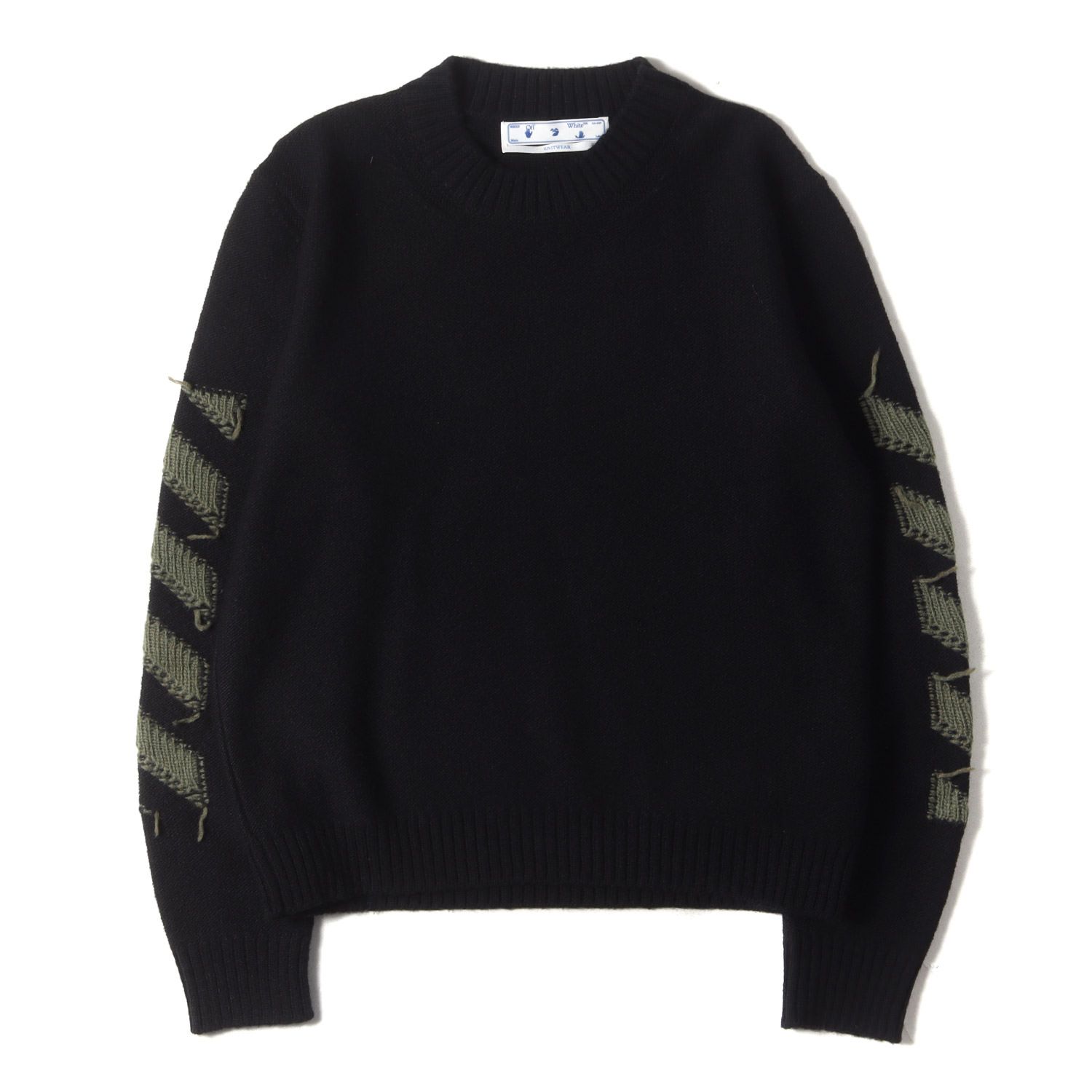 美品 OFF-WHITE オフホワイト ニット サイズ:XL 21AW アローマーク 美 
